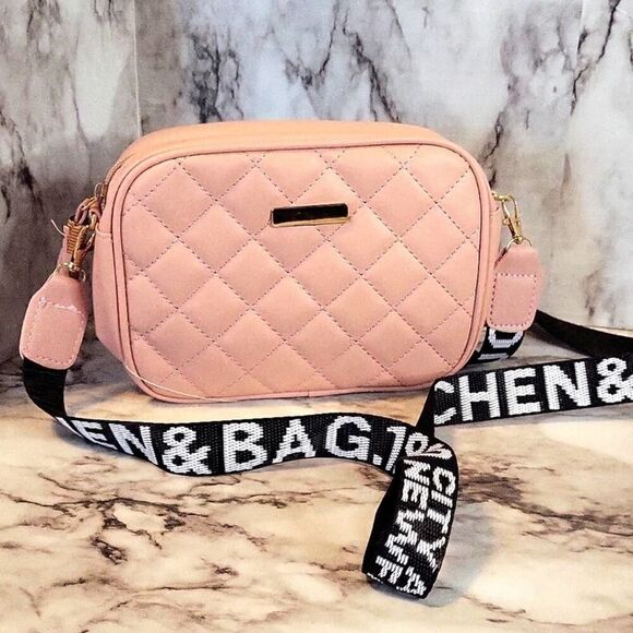 Streetwear Solid Color Lingge Square Zipper Crossbody Bags - Picture 8 of 11